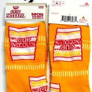 Men's Fashion Novelty Casual Fun CUP O NOODLES Crew SOCKS Size 6-12